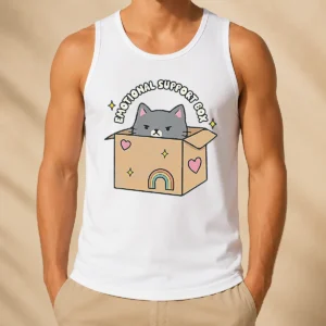 Nice Awesome Emotional Support Box Tank Top
