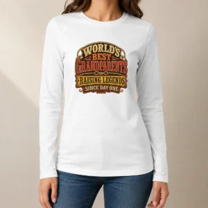 Nice Awesome Grandparents Day Western Vintage Pride Long Sleeve Shirt