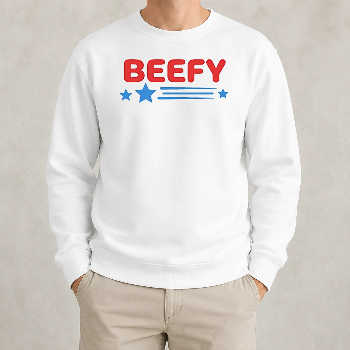 Nice Awesome The Bear Beefy Stars Sweater