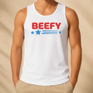 Nice Awesome The Bear Beefy Stars Tank Top