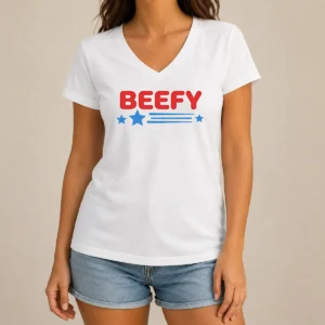 Nice Awesome The Bear Beefy Stars V-Neck Shirt