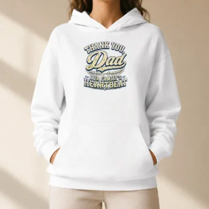 Nice Funny Family Celebration Dad Gratitude Retro Distressed Hoodie