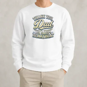 Nice Funny Family Celebration Dad Gratitude Retro Distressed Sweater