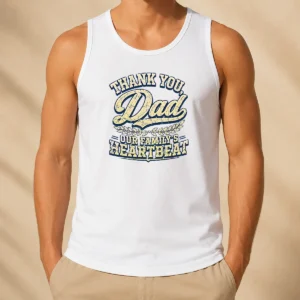 Nice Funny Family Celebration Dad Gratitude Retro Distressed Tank Top