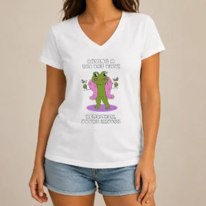 Nice Good Having A Bad Day Diva Remember You'Re Badder V-Neck Shirt