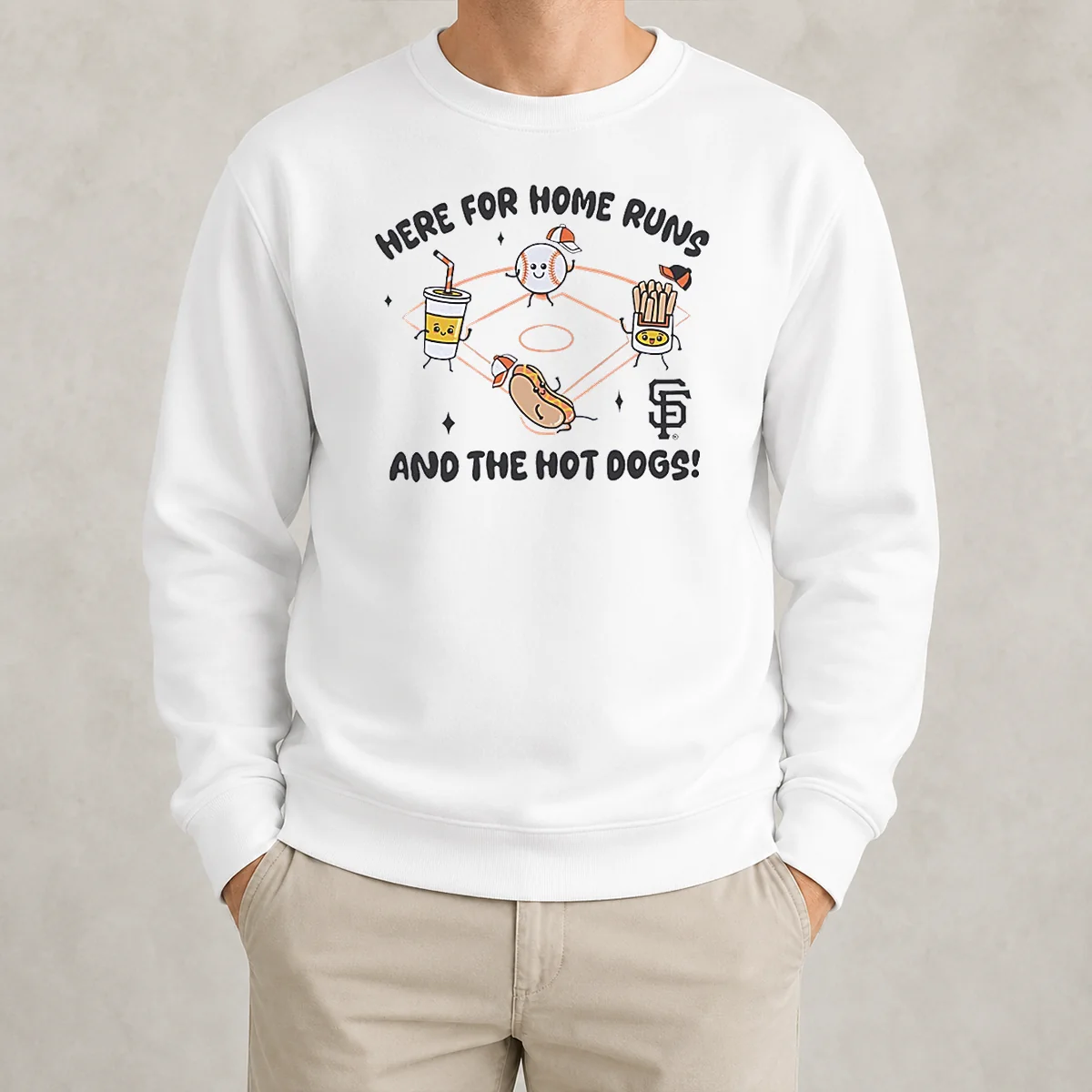 Nice Here For Home Runs And The Hot Dogs San Francisco Giants Sweater
