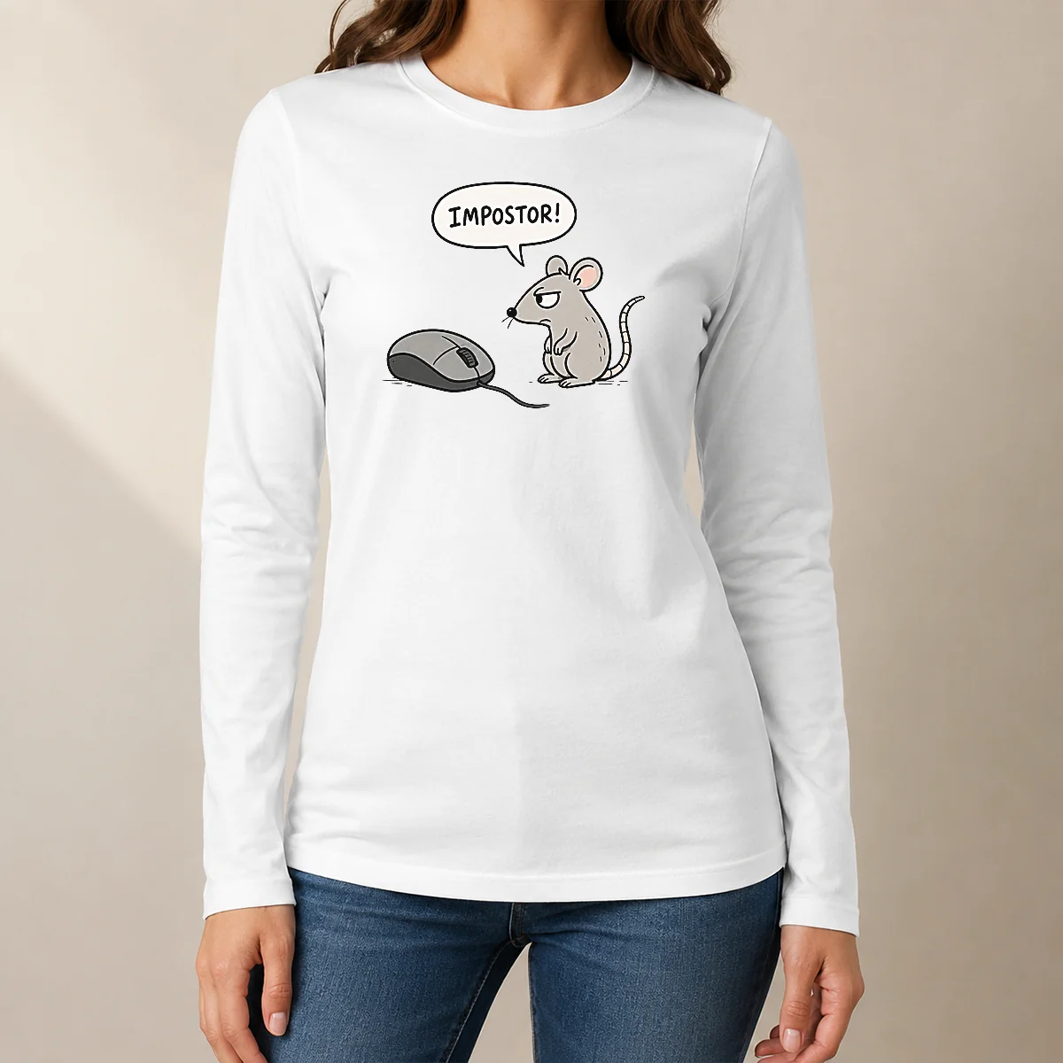 Nice Impistor Mouse Long Sleeve Shirt