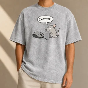 Nice Impistor Mouse Washed T Shirt in soft cotton fabric with a vintage washed look