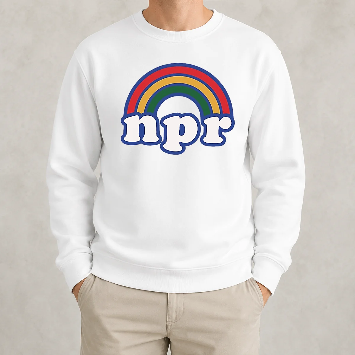Nice NPR Rainbow Sweater