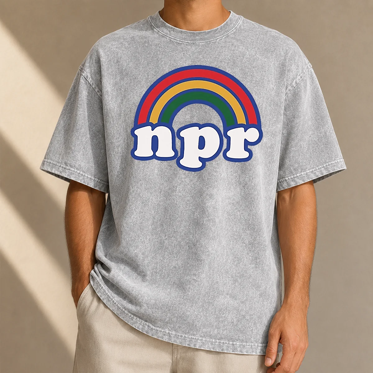 Nice NPR Rainbow Washed T-Shirt