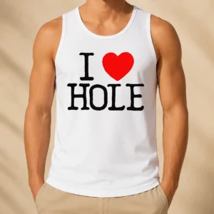 Nice Official I Love Hole Band Logo Alternative Rock Grunge Tank Top
