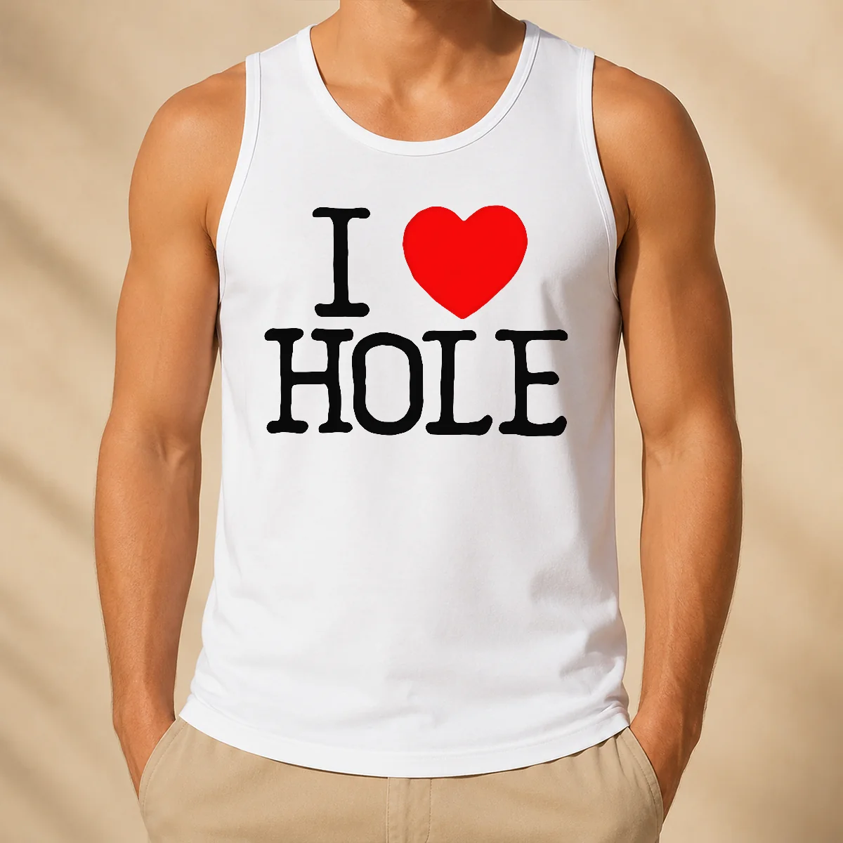 Nice Official I Love Hole Band Logo Alternative Rock Grunge Tank Top