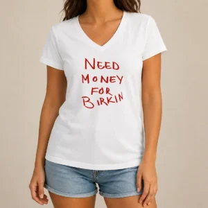 Nice Paris Hilton Need Money For Birkin V-Neck Shirt