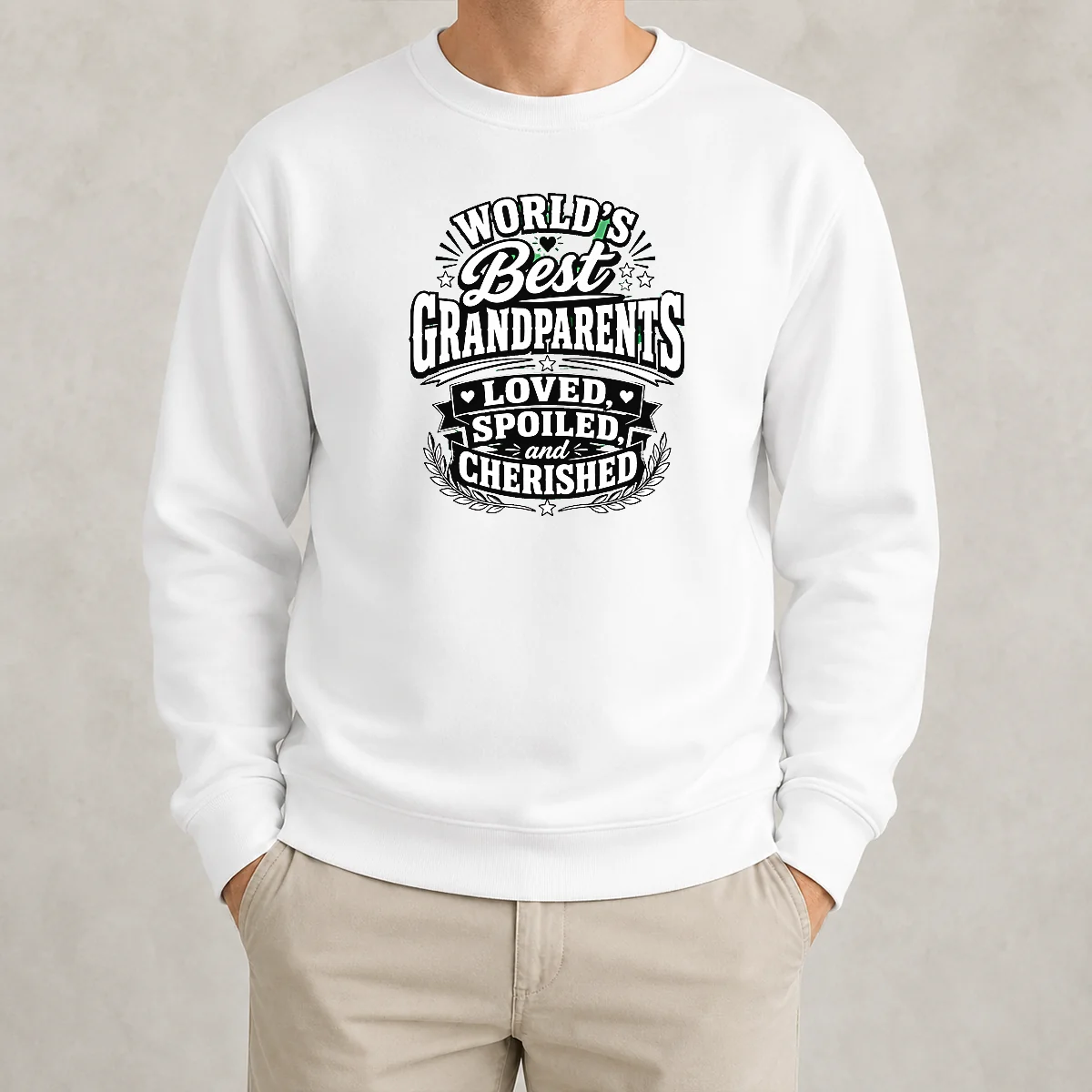 Nice Premium Grandparents Day Proud Silhouette Tee For Loved Grandparents Sweater