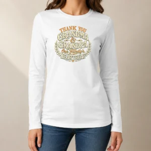 Nice Pretty Family Celebration Vintage Gratitude For Grandparents Long Sleeve Shirt