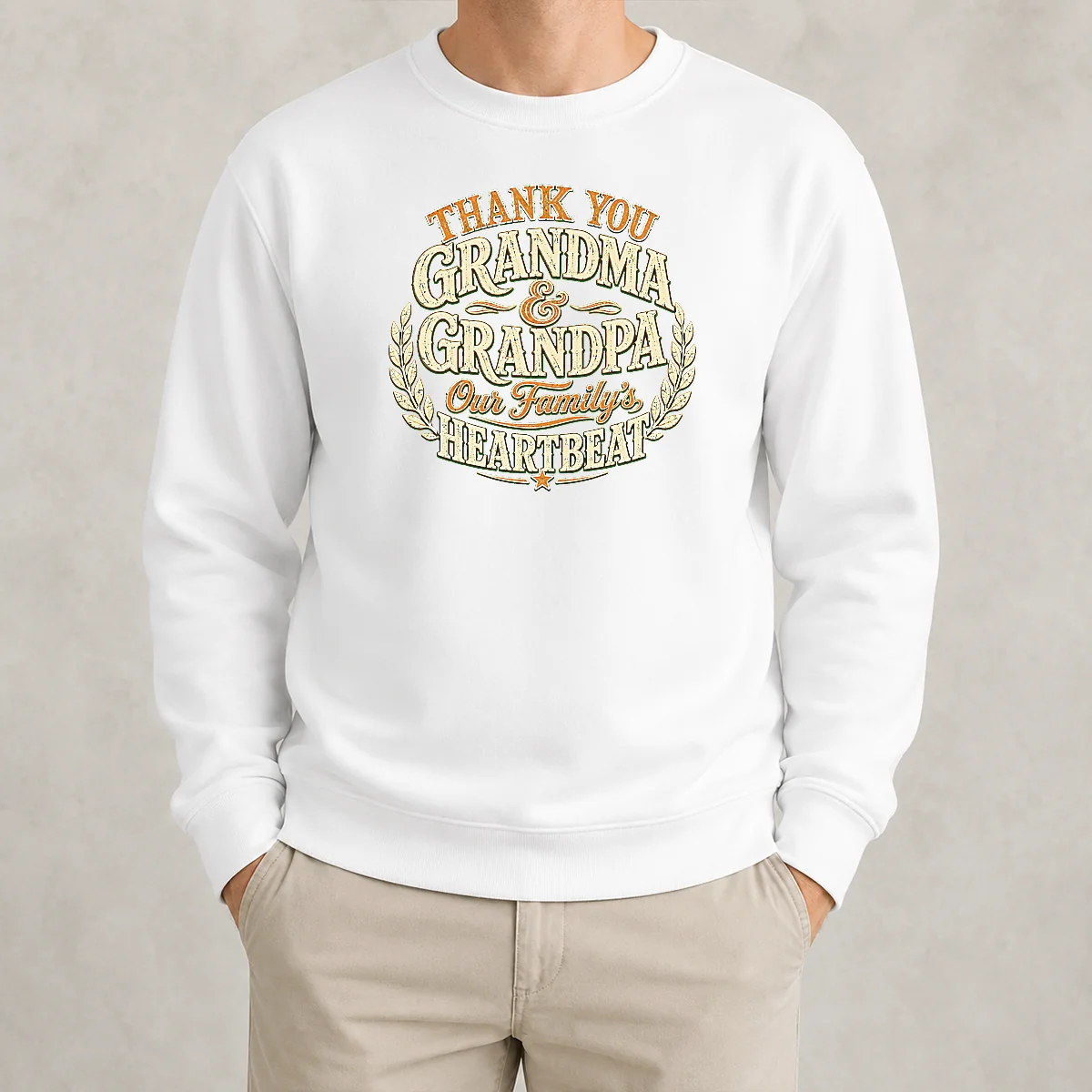 Nice Pretty Family Celebration Vintage Gratitude For Grandparents Sweater
