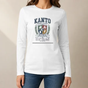 Nice Pretty Kanto Trainer Academy Department Of Applied Evolution Pallet Town Campus Long Sleeve Shirt