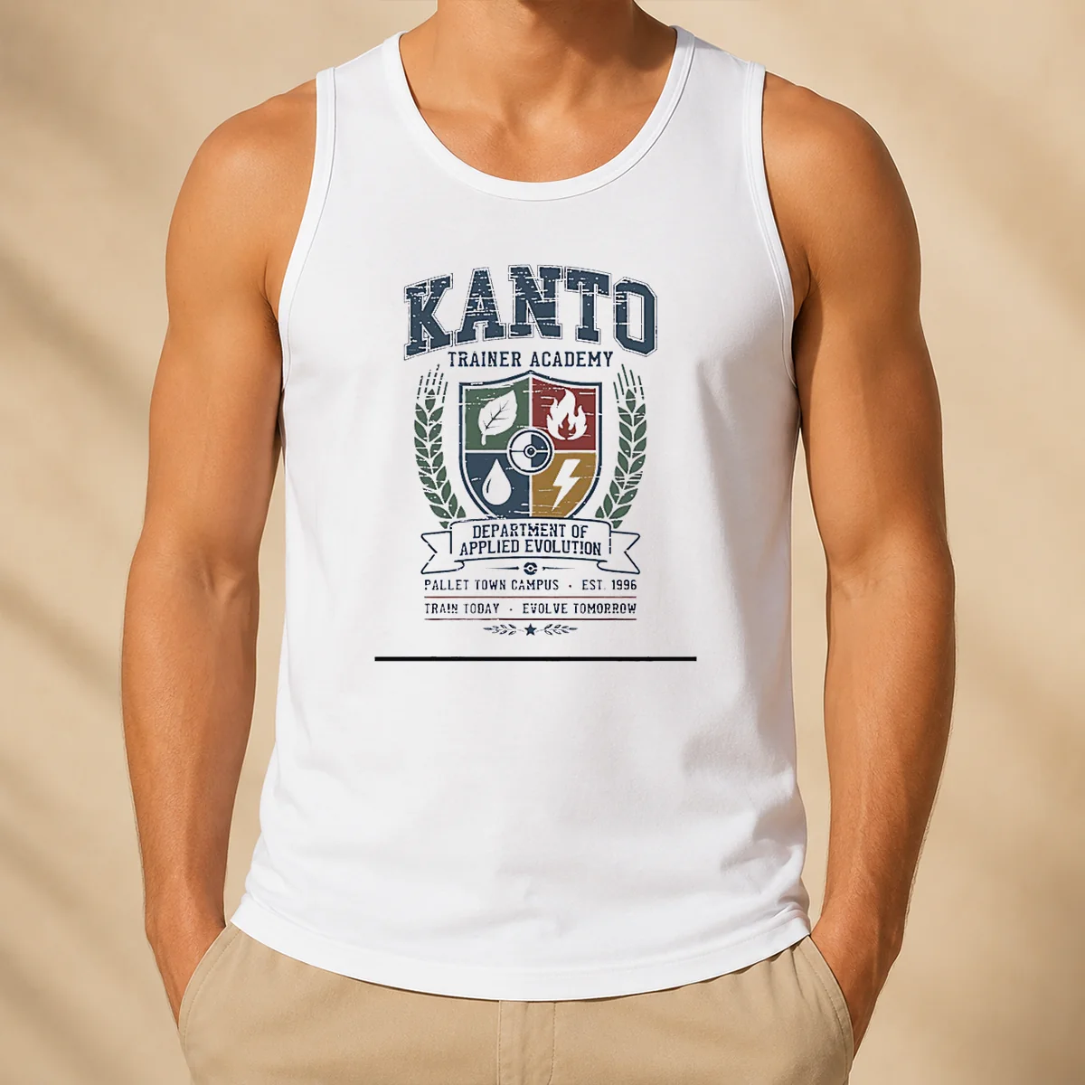 Nice Pretty Kanto Trainer Academy Department Of Applied Evolution Pallet Town Campus Tank Top