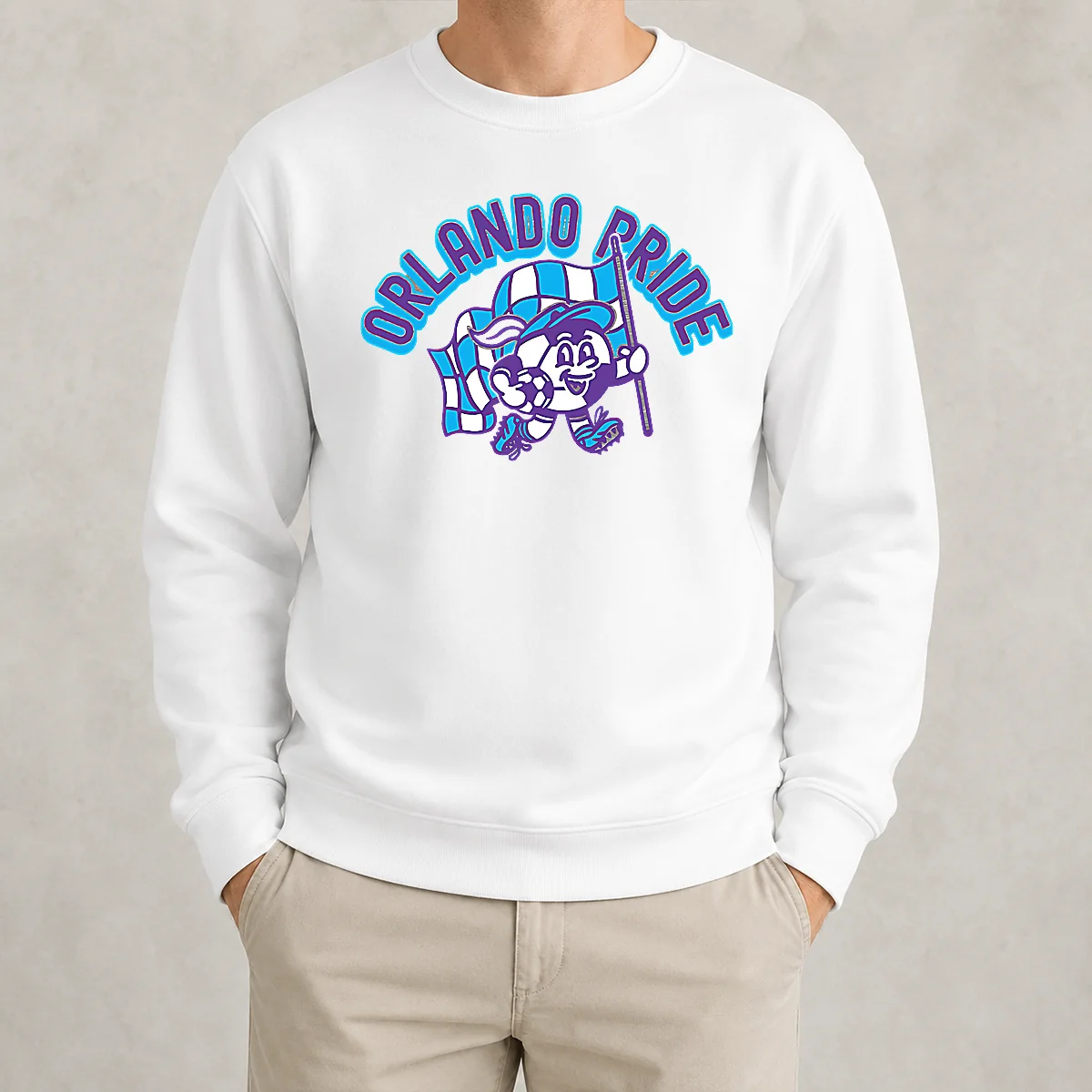 Nice Pretty Kid'S Orlando Pride Soccer Player Grey Sweater