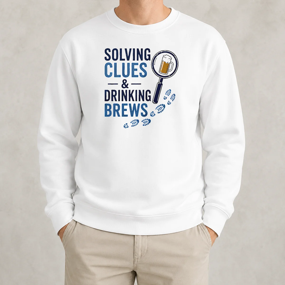Nice Solving Clues And Drinking Brews Detective Sweater