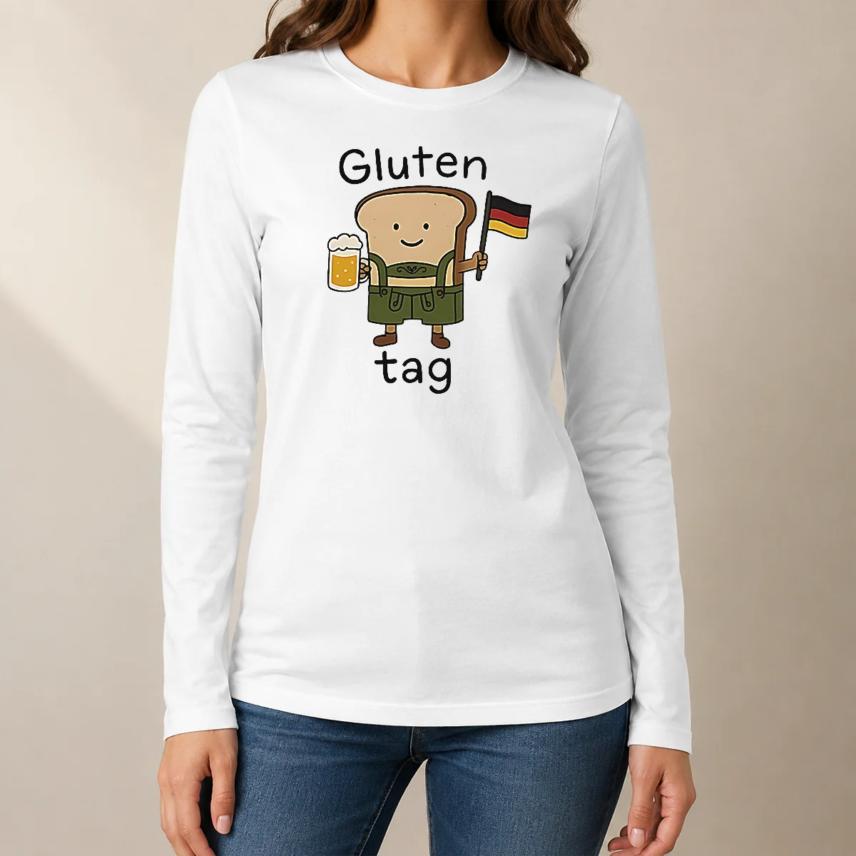 Nice Top Gluten Tag German Sourdough Long Sleeve Shirt