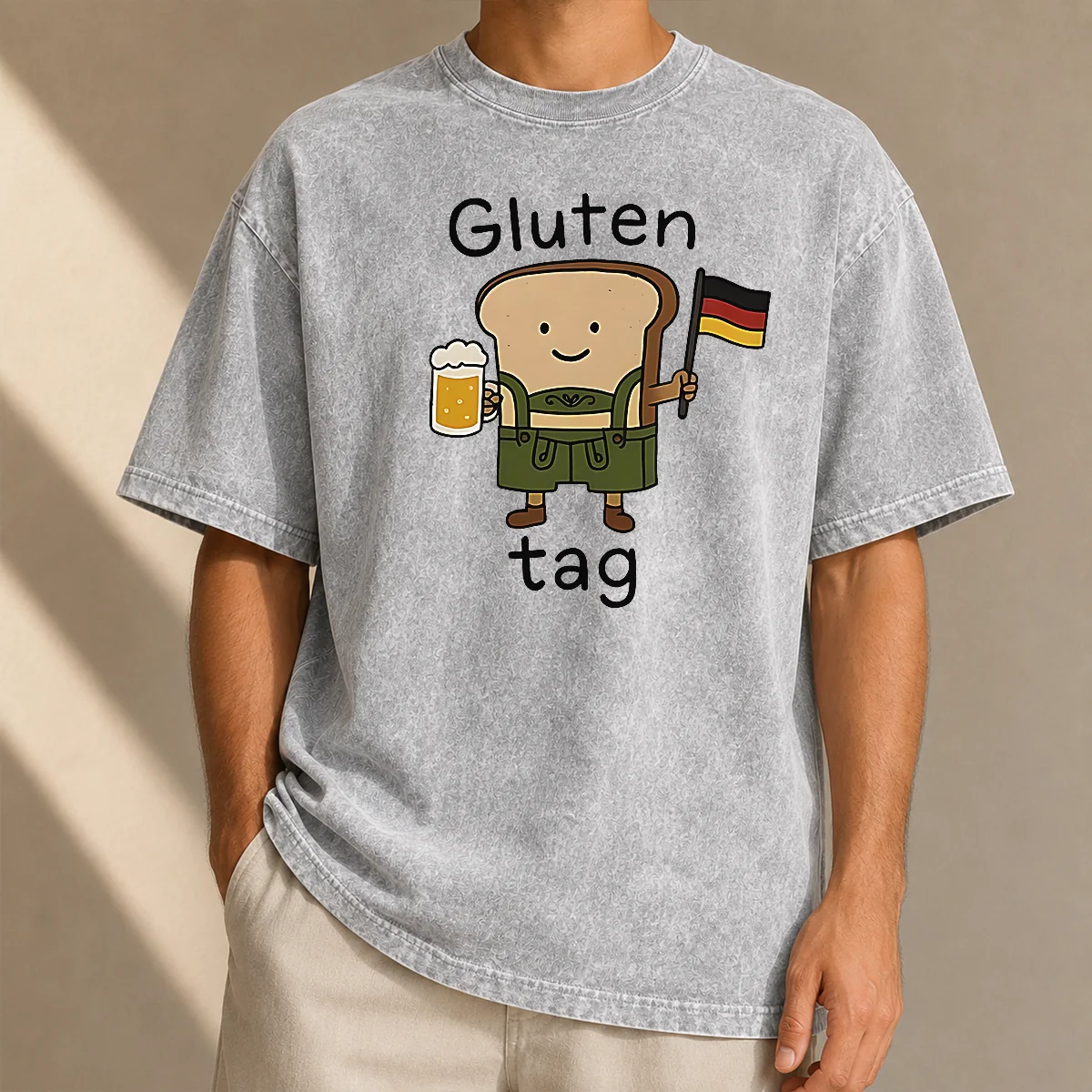 Nice Top Gluten Tag German Sourdough Washed T-Shirt