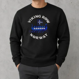 Nice Viking Row Norway Soccer Viking Ship Rowing Sweater featuring a bold Viking ship graphic on a cozy knit sweater