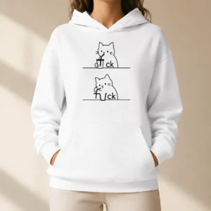 Official Hot Drinking Cat Hoodie
