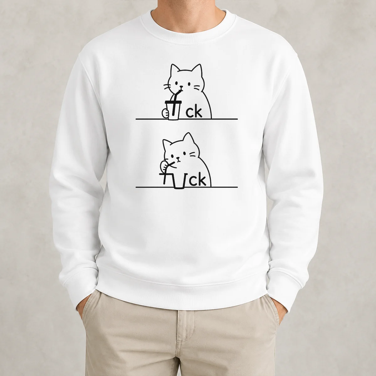 Official Hot Drinking Cat Sweater