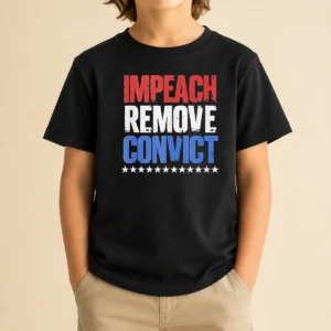 Official Impeach Remove Convict Stars Kids T-Shirt