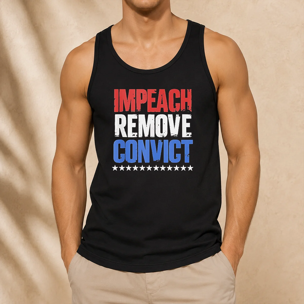 Official Impeach Remove Convict Stars Tank Top