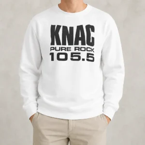 Official KNAC Pure Rock 105 5 Radio Station Sweater