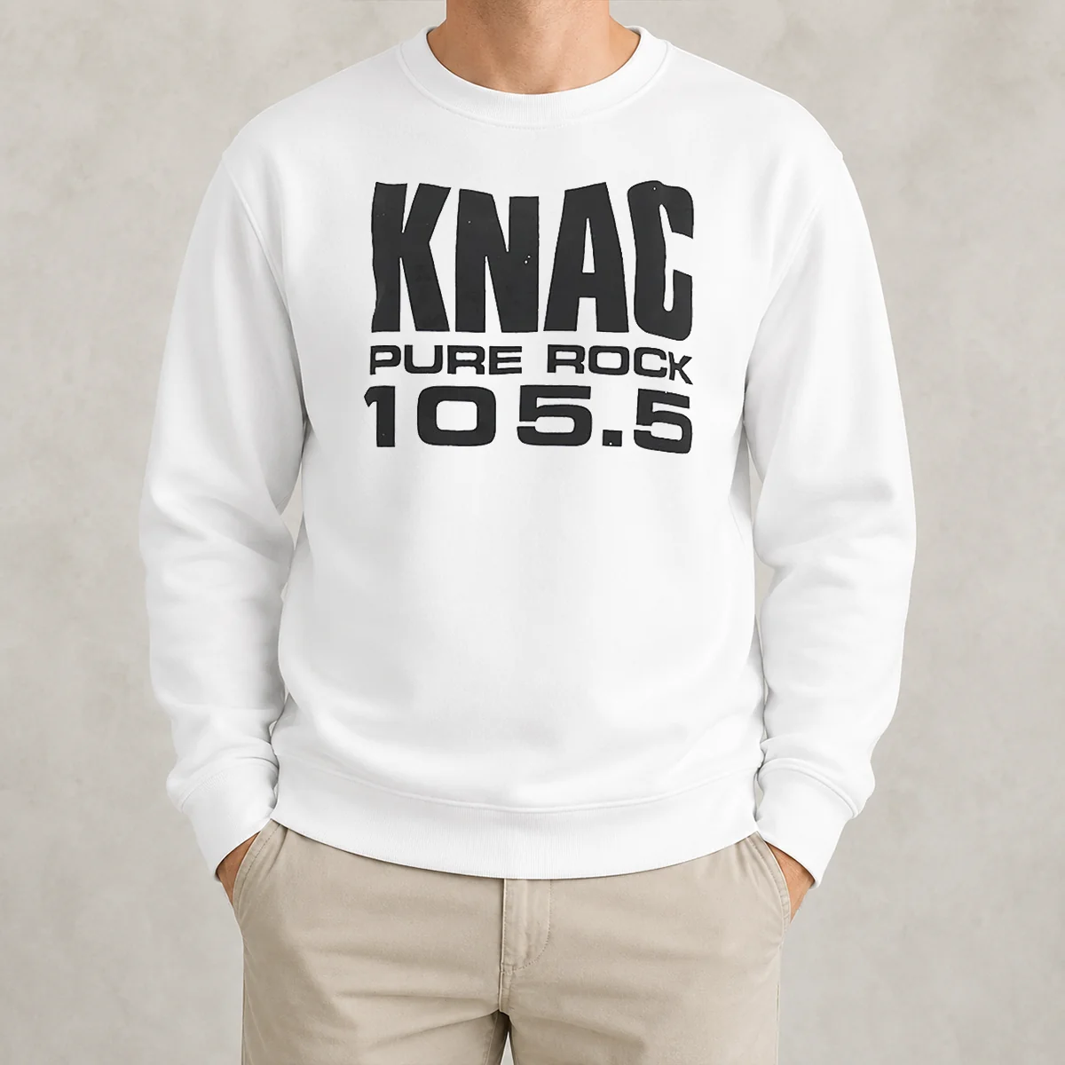 Official KNAC Pure Rock 105 5 Radio Station Sweater