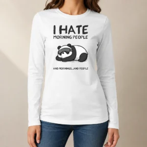 Official Original I Hate Morning People Long Sleeve Shirt
