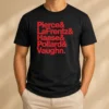 Official Pierce And Lafrentz And Haase And Pollard And Vaughn Kansas Jayhawks Basketball Roster t shirt in black showing full roster print