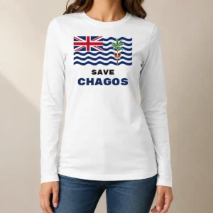 Official Save Chagos British Indian Ocean Territory Flag Long Sleeve Shirt