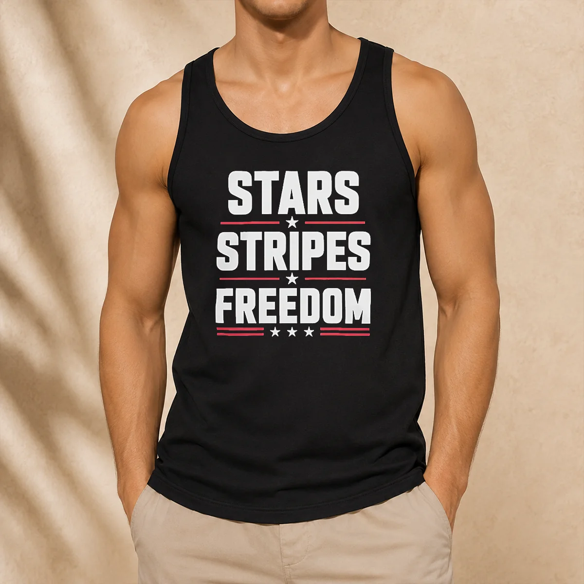 Official Stars Stripes Freedom Fourth Of July Patriotic American Independence Day Tank Top