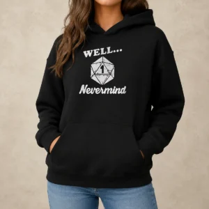 Official Well Nevermind D20 Dice Roll One Hoodie