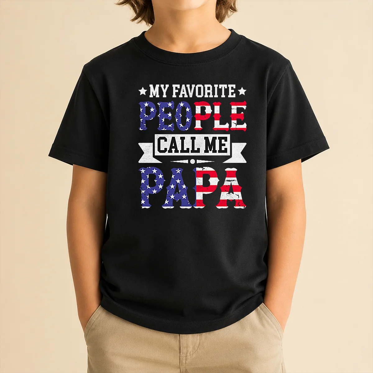 Original My Favorite People Call Me Papa Kids T-Shirt