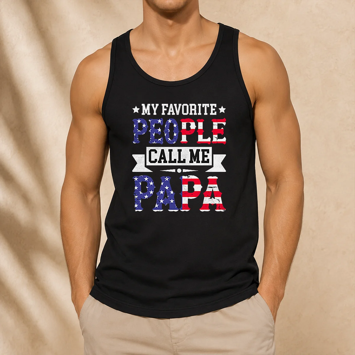 Original My Favorite People Call Me Papa Tank Top