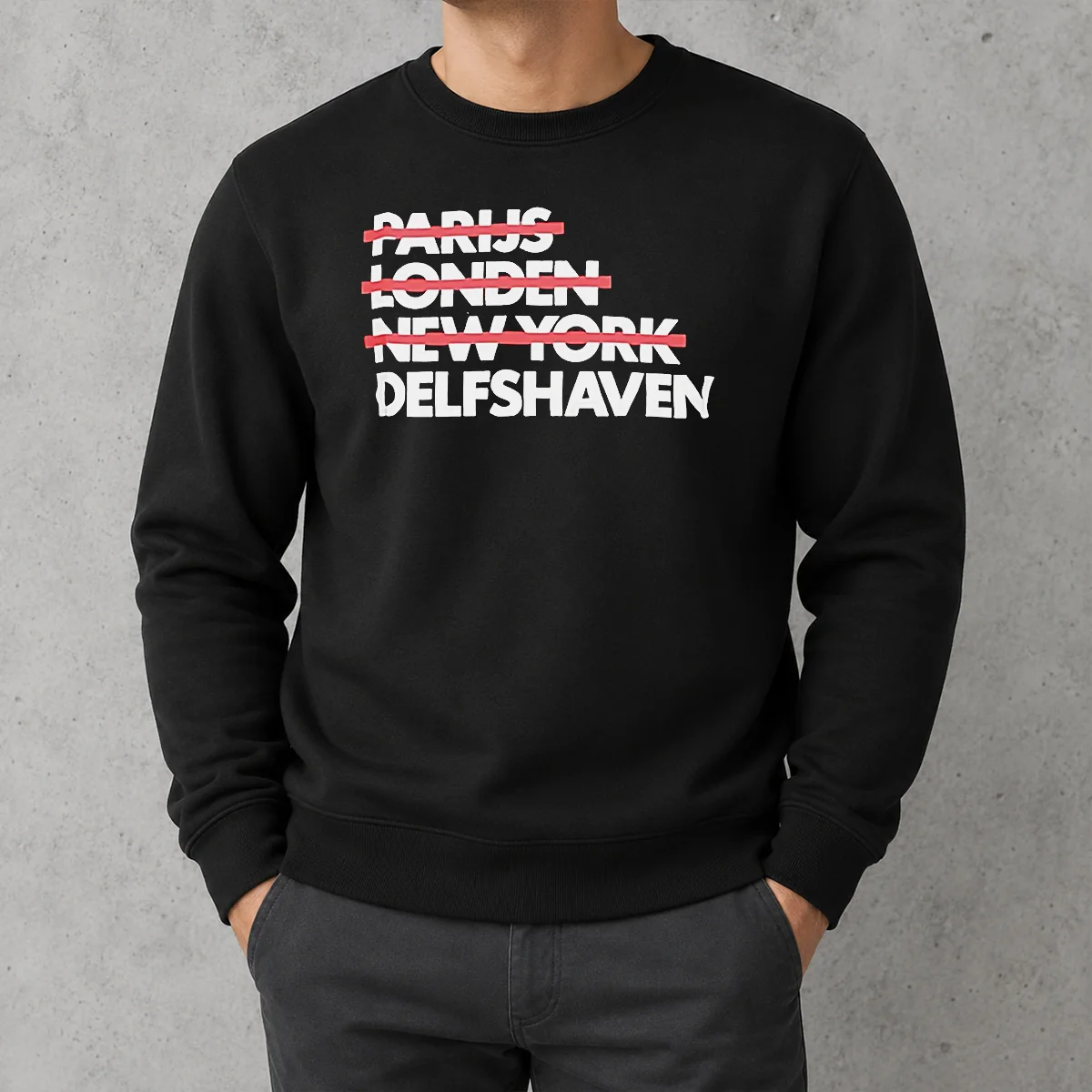 Original Parijs Londen New York Delfshaven Sweater