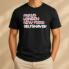 Original Parijs Londen New York Delfshaven t shirt in classic fit with bold city names print