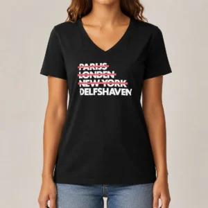 Original Parijs Londen New York Delfshaven V-Neck Shirt
