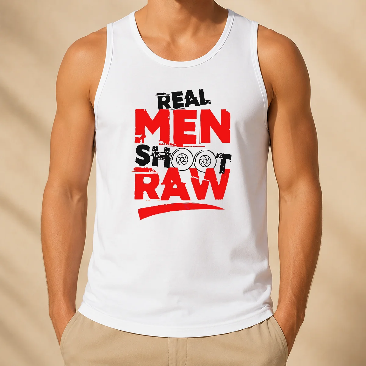 Original Real Men Shoot Raw Photography Camera Shutter Aperture Shirt - Image 3