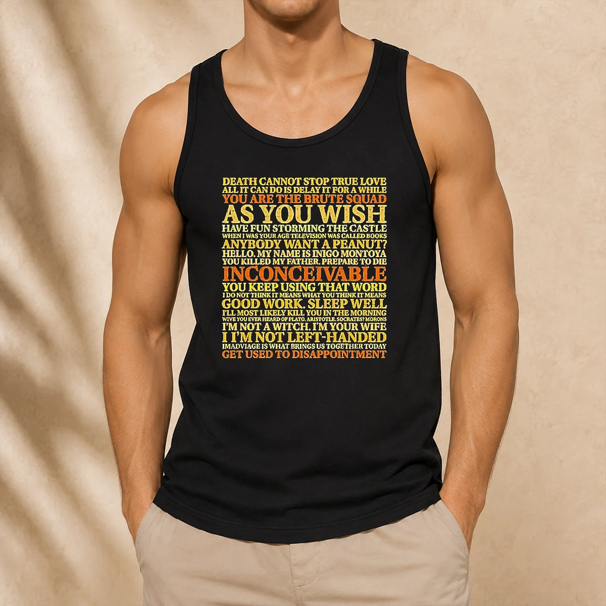 Original Top The Princess Bride Movie Quotes Collage Tank Top