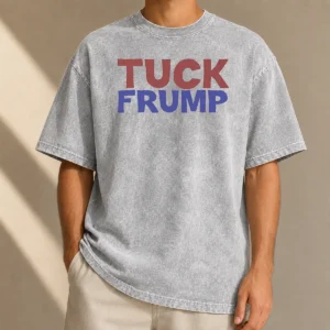 Original Tuck Frump Political Satire Washed T-Shirt