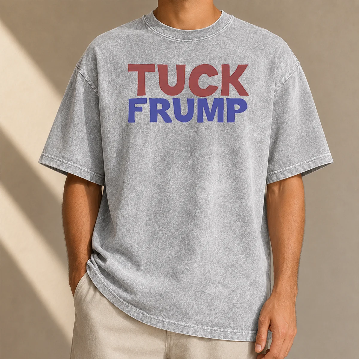 Original Tuck Frump Political Satire Washed T-Shirt