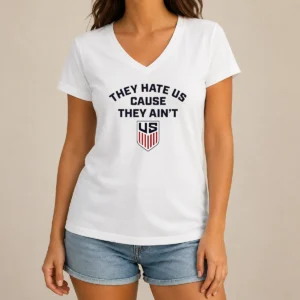 Original United States Men National Team They Hate US Cause They Ain'T US V-Neck Shirt