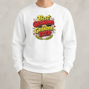 Perfect Pretty Grandparents Day Best Grandma Grandpa Ever Pop Art Sweater