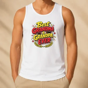 Perfect Pretty Grandparents Day Best Grandma Grandpa Ever Pop Art Tank Top